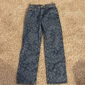 BDG Urban Outfitters Skate Fit Floral Pattern Jeans 30x32